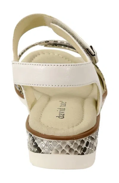 David Tate Civic Slingback Sandal In White Multi