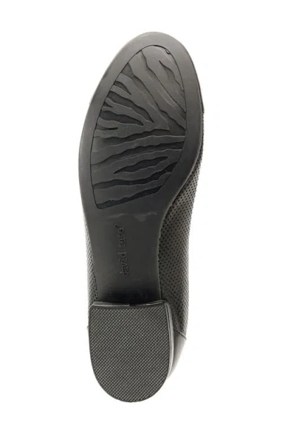 David Tate Newton Cap Toe Flat In Black
