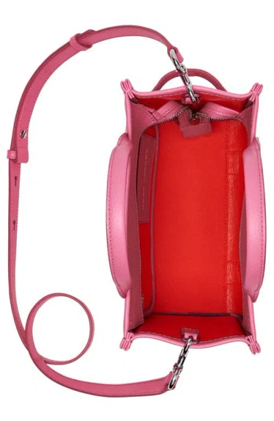 Marc Jacobs The Leather Small Tote Bag In Bow Pink