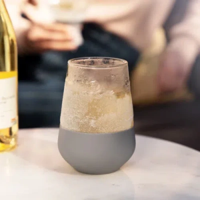 Host Glass Freeze Wine Cooling Cup Set Of 2 In Gray