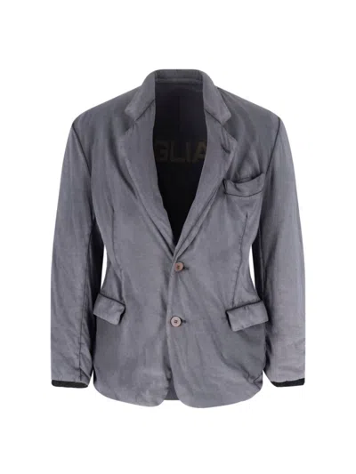 Magliano Jacket With Front Pockets And Notch Lapel In Gray
