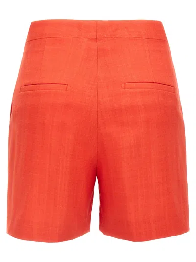 Tagliatore 'b-elle' Shorts With Back Pockets And Belt Loops In Red
