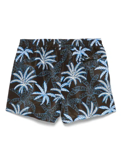 Paul Smith Mens Swim Short Palms In Black