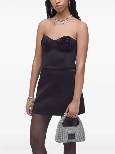 Marc Jacobs Women The Sack Crystal Embellished Mini Hobo Bag In Black