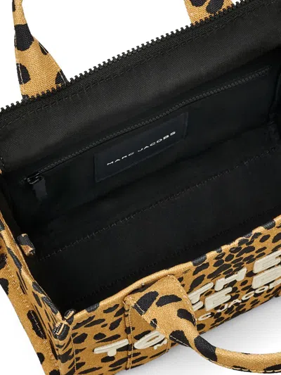 Marc Jacobs The Cheetah Canvas Small Tote Bag In Neutral