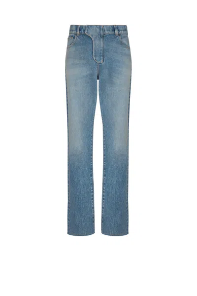 Balmain Regular-fit Denim Jeans In Blue