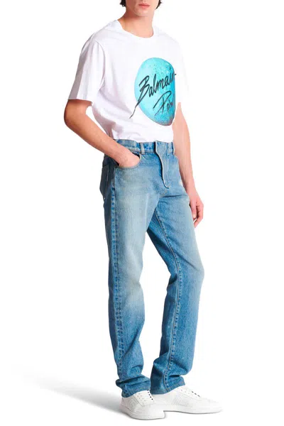 Balmain Regular-fit Denim Jeans In Blue