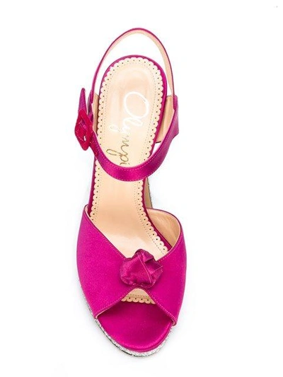 Shop Charlotte Olympia 'vreeland' Sandals In Pink