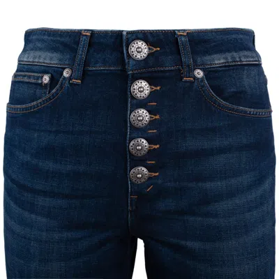 Dondup Koons Loose Jeans In Stretch Denim In Blue