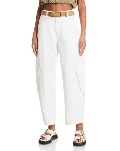 Frame Denim The Bubble Cargo Pant In White