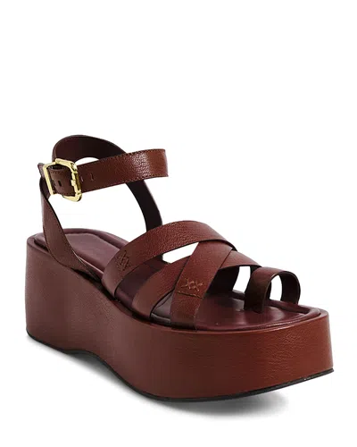 Free People Hazel Platform Sandal In Brown