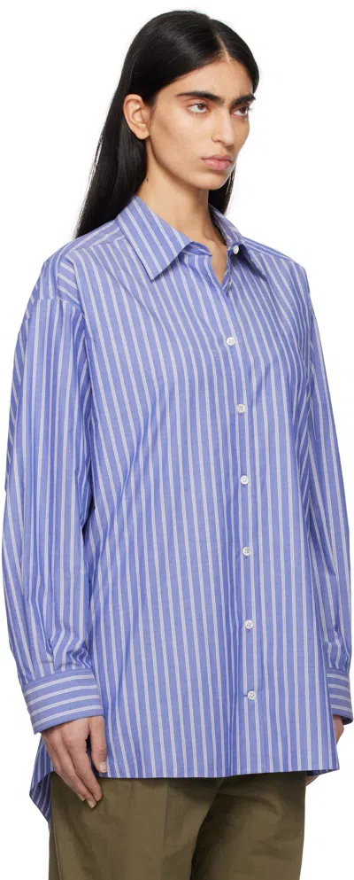 The Row Luka Shirt In Blue