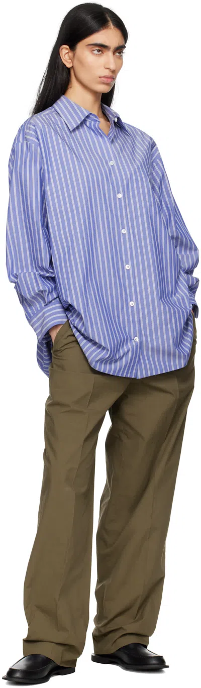 The Row Luka Shirt In Blue