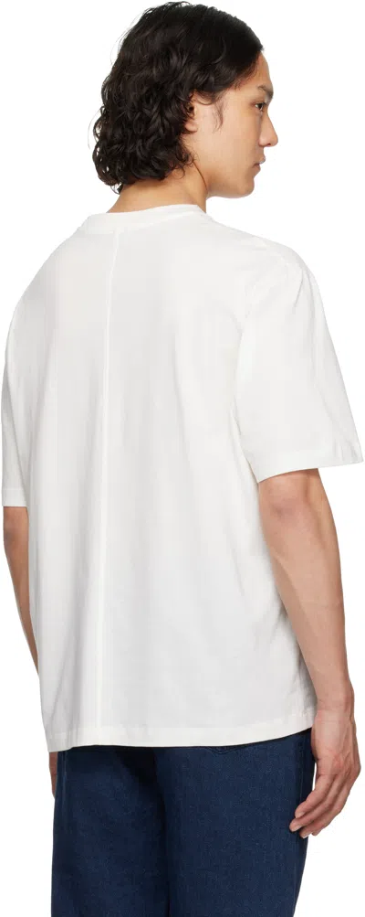 The Row Boxy Cut Cotton T-shirt With Short Sleeves In White