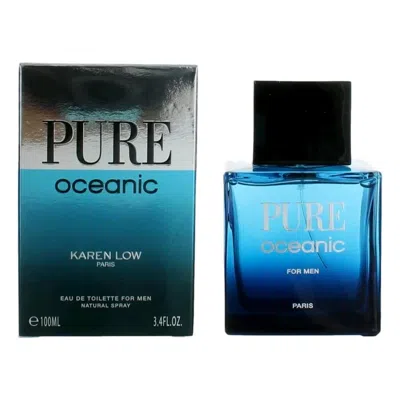 Karen Low Men's Pure Oceanic Edt Spray 3.4 oz Fragrances 3700134410900
