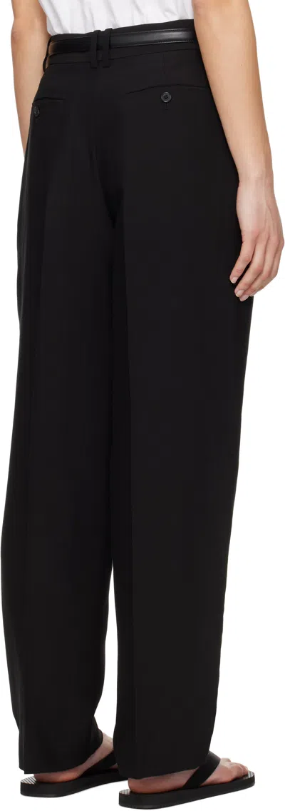The Row Pipa Wide-leg Tailored Trousers In Blk Black