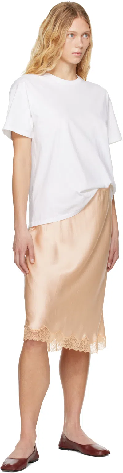 The Row Burgundy Square Ballerina Flats In Rus Rust