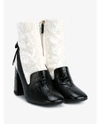 ERDEM Leather and Velvet Boots
