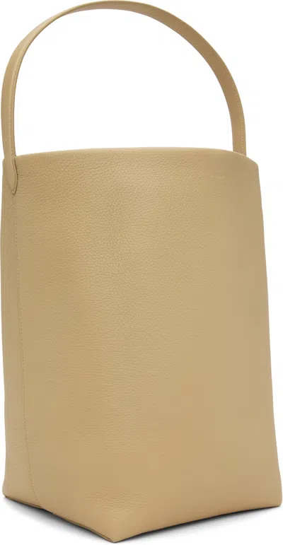 The Row Beige Large N/s Park Tote In Buld Boulder