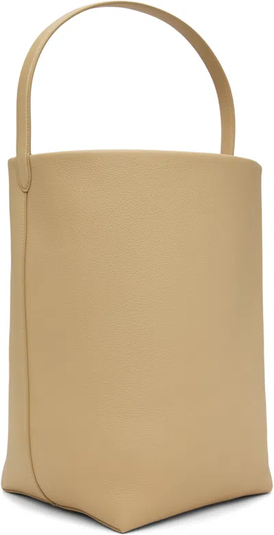 The Row Beige Large N/s Park Tote In Buld Boulder