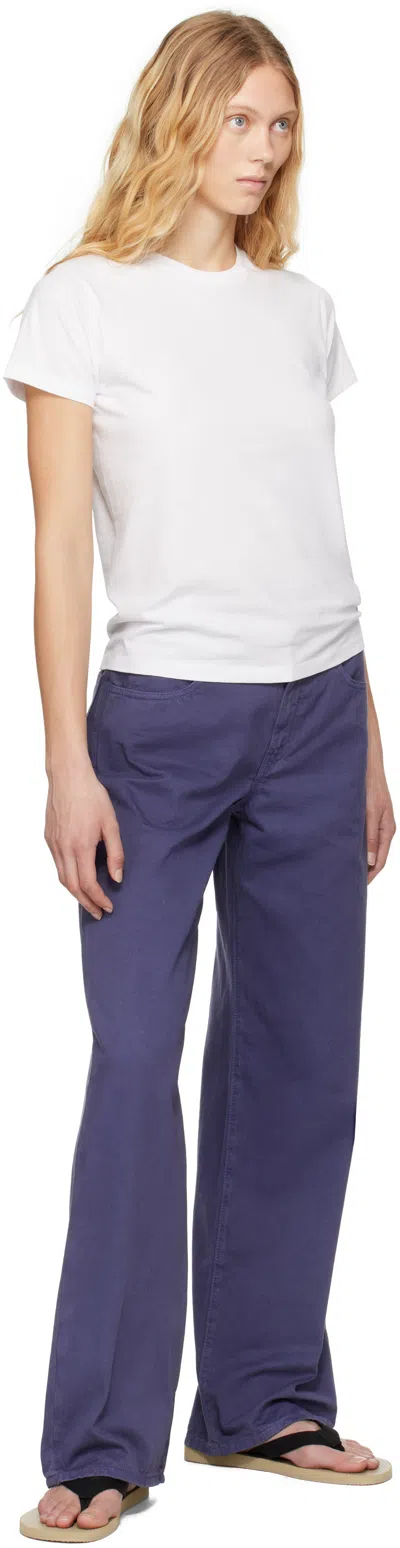 The Row Calibi Brushed Cotton Silk Jersey T-shirt In Bright White