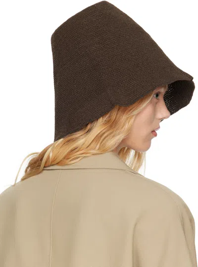 The Row Brown Jashi Bucket Hat In Cho Chocolate