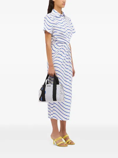 Msgm Cut-out Maxi Dress In White