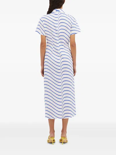 Msgm Cut-out Maxi Dress In White