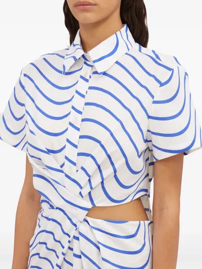 Msgm Cut-out Maxi Dress In White