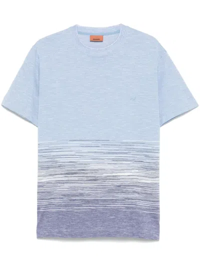 Missoni Men's Flame Cotton And Linen T-shirt | Size Small | Us25sl09 Color Bj00mrs72iz In Multicolour