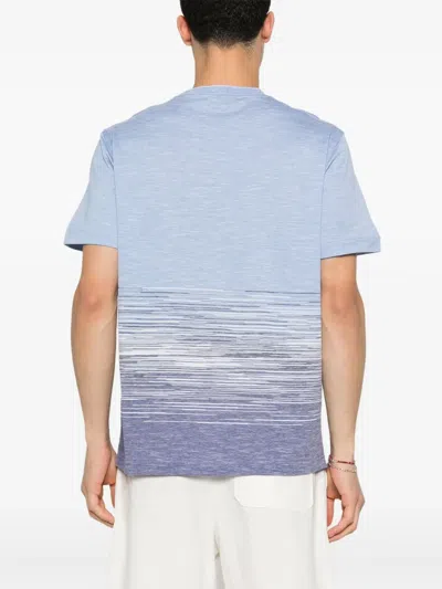 Missoni Men's Flame Cotton And Linen T-shirt | Size Small | Us25sl09 Color Bj00mrs72iz In Multicolour