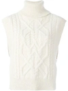 Isabel Marant Grant Aran-knit Sweater In Ivory