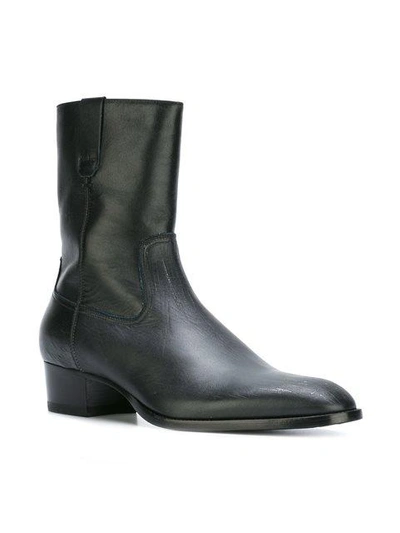 Shop Saint Laurent 'wyatt 40' Ankle Boots