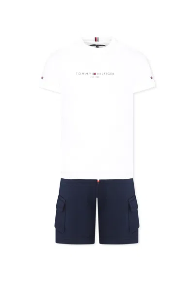 Tommy Hilfiger Multicolor Suit For Boy With Logo In Multicolor