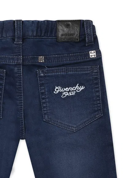 Givenchy Denim Jeans For Baby Boy With Logo In Denim