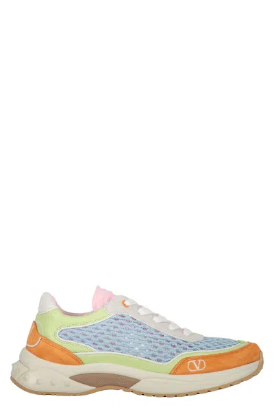 Valentino Garavani Multicolor Splicing Sports Shoes In Multi
