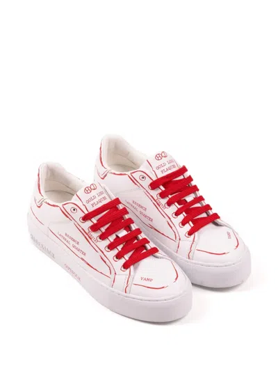 Hide & Jack Sky Construction Sneakers In White