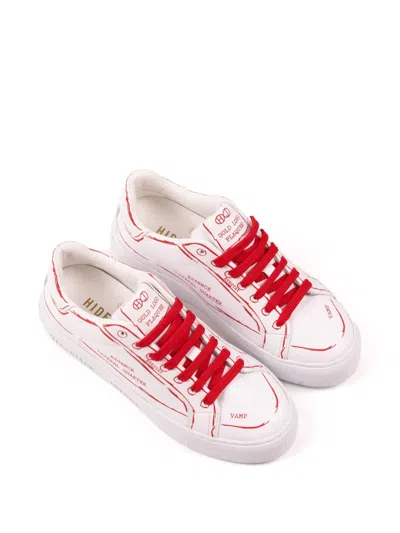 Hide & Jack Sky Construction Sneakers In White