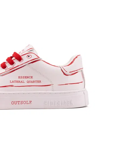 Hide & Jack Sky Construction Sneakers In White