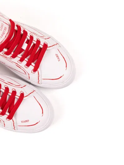 Hide & Jack Sky Construction Sneakers In White