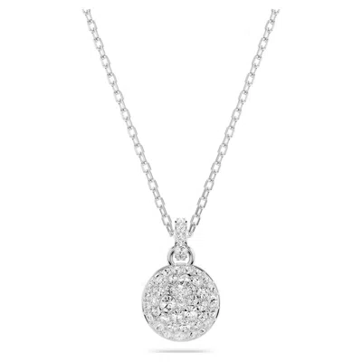 Swarovski Meteora Pendant Small Rhodium Shiny Crystal In White
