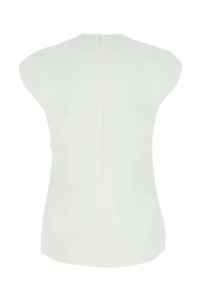 Stella Mccartney Ring-hardware Cold-shoulder T-shirt In White