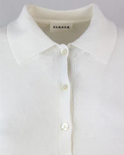 P.a.r.o.s.h Polo In Maglia Bianca In White