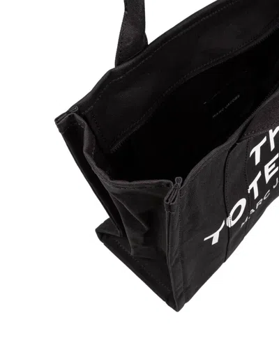 Marc Jacobs Shopper The Large Black Canvas Tote In Black