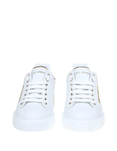 Dolce & Gabbana Portofino Sneakers In White