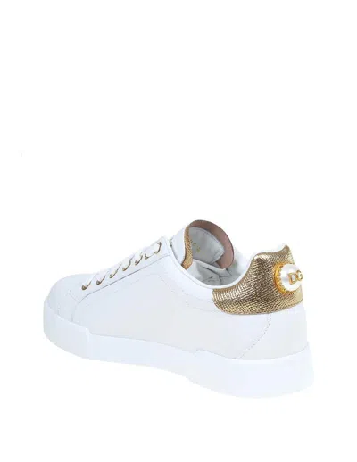 Dolce & Gabbana Portofino Sneakers In White