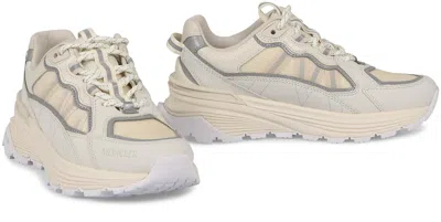 Moncler Breathable Mesh Panel Low-top Sneakers In Green