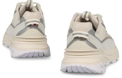 Moncler Breathable Mesh Panel Low-top Sneakers In Green