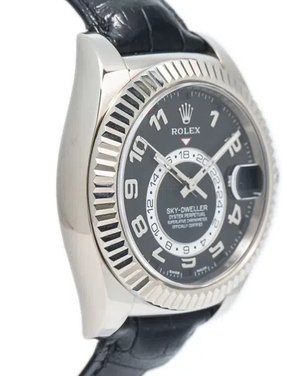 Pre-owned Rolex  Sky-dweller 42mm In Black