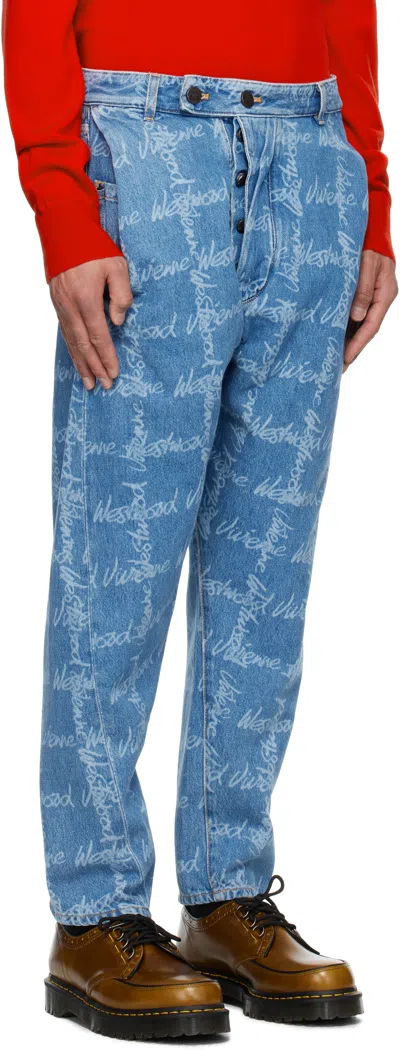 Vivienne Westwood Drunken Jeans In Blue